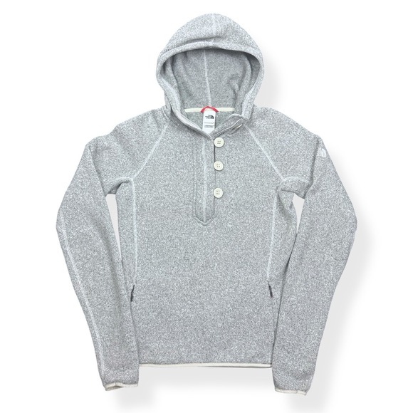 The North Face Crescent Sunset Hoodie Womens Small/P‎ Sweatshirt Gray Pullover - Picture 1 of 12